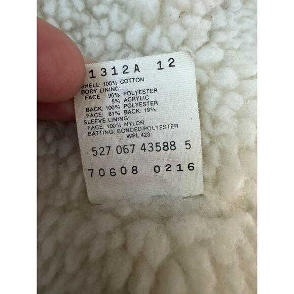 Vintage Levi's Denim Jacket Mens 42R Large Sherpa Lined Trucker Made USA 80s - Picture 4 of 14